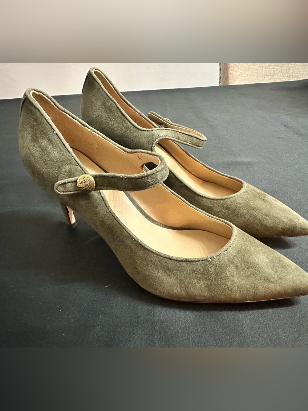 Lauren Ralph Lauren Lanette Suede Mary Jane Pumps